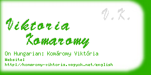 viktoria komaromy business card